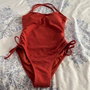 COPY - target burnt orange bathing suit